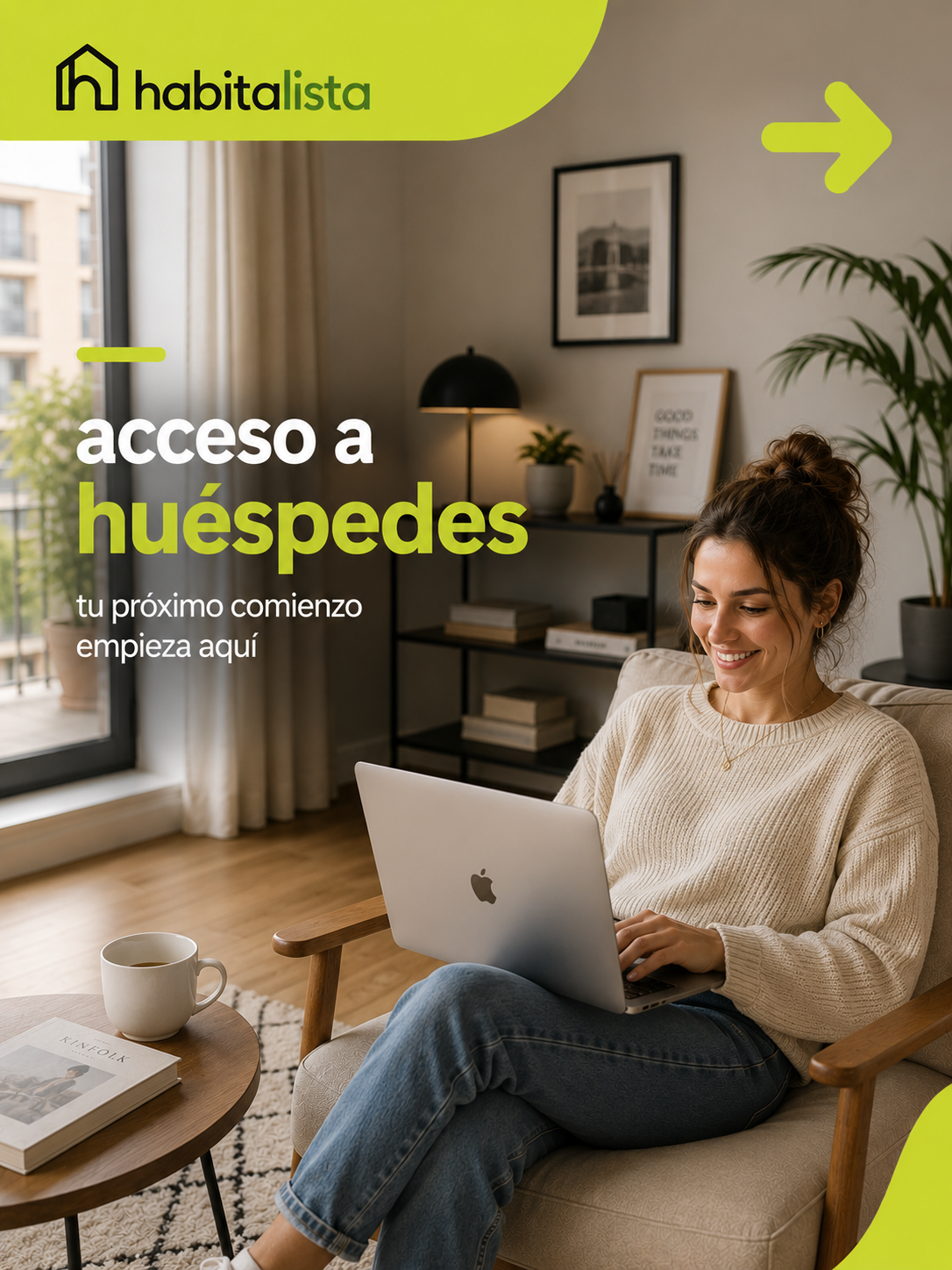 Estudiante usando un portátil
